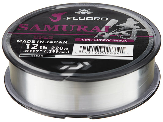 Daiwa J-Fluoro Samurai Fluorocarbon Line-10lb-220yd