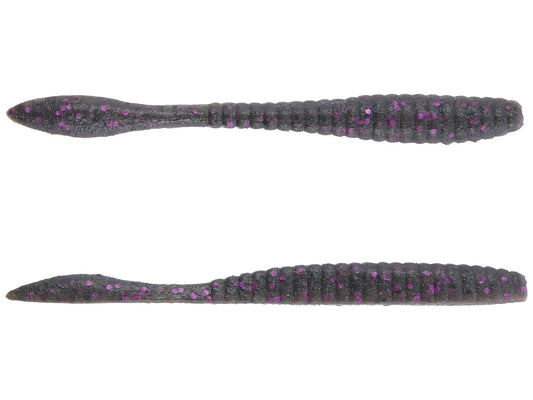 Berkley Powerbait Maxscent Flat Worm 4.25 Inch Smoke Black Purple