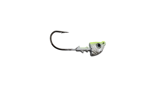1st Gen HD Swimbait Heads 5/0 1oz White/Chart