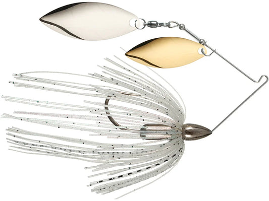 War Eagle Gold Screamin Eagle Spinnerbait 1/2 oz Willow Nickel Green Shad