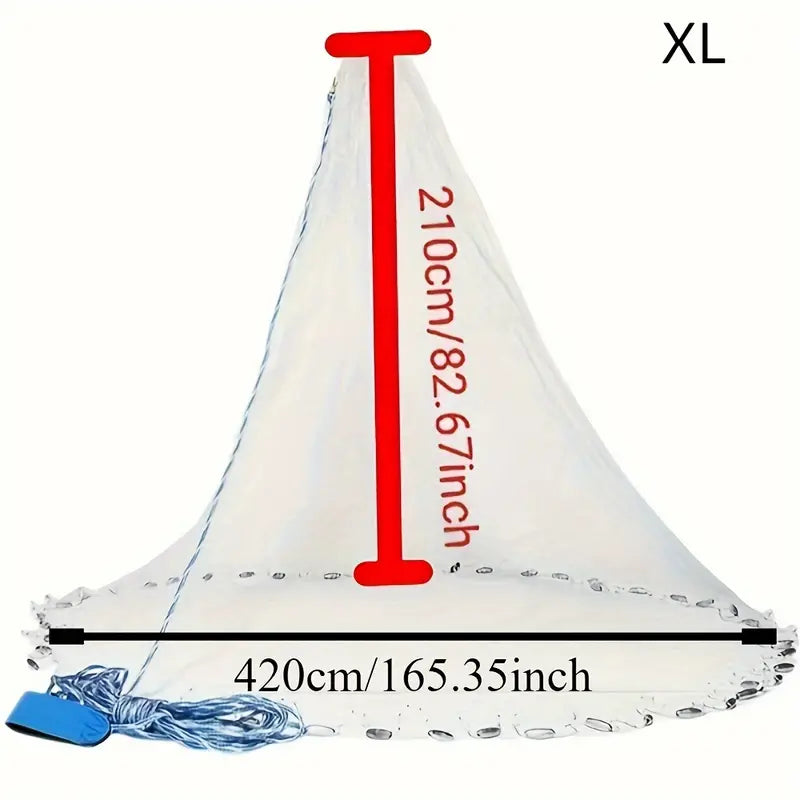 Traditional American Easy to Throw Hand Cast Net Size Small