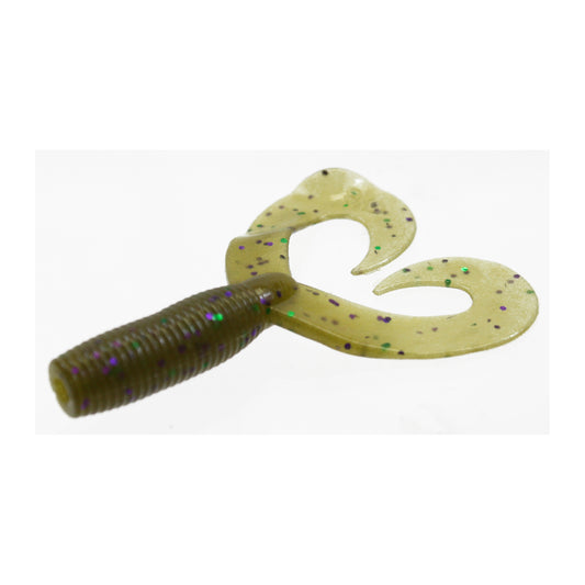 Yamamoto Double Tail Grub 5" GP/Lrg Grn Purp Flk