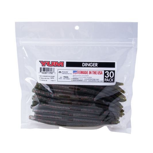 Yum Dinger Bulk 5" 30pk Watermelon/Red Flake