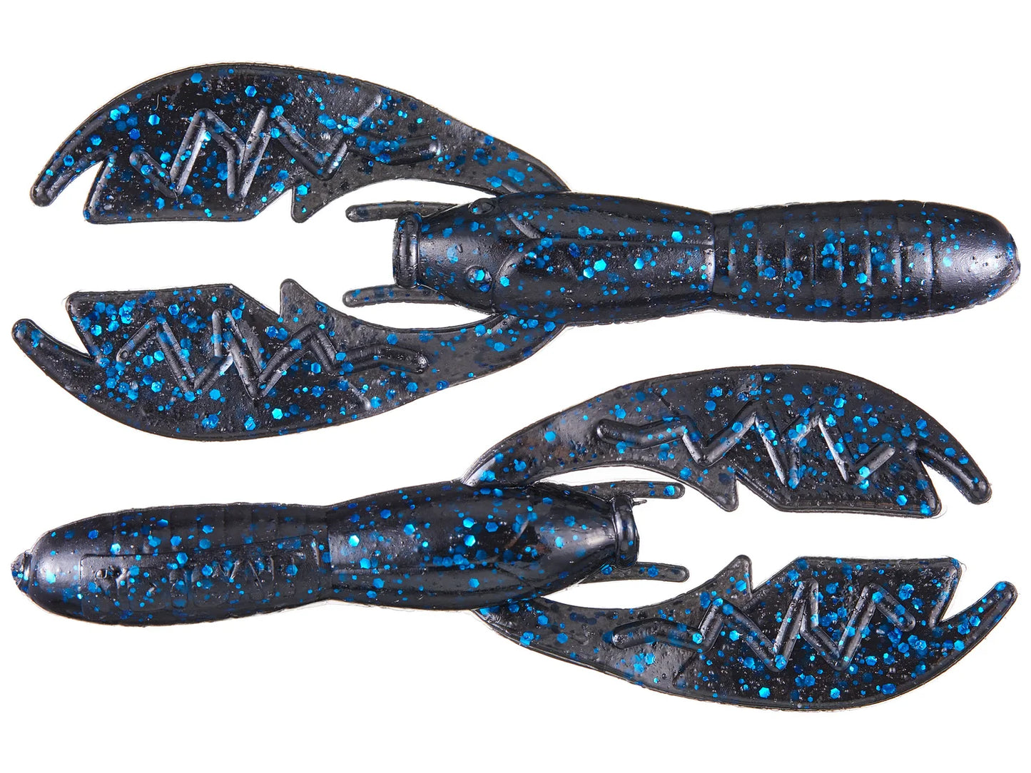 NetBait BaitFuel Tiny Paca Craw 3" Black Blue Flake