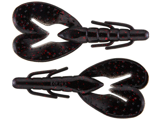 Zoom Super Speed Craw 4" 8pk Black Red Glitter