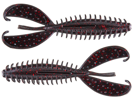 Zoom Z Craw Jr Black Red Glitter