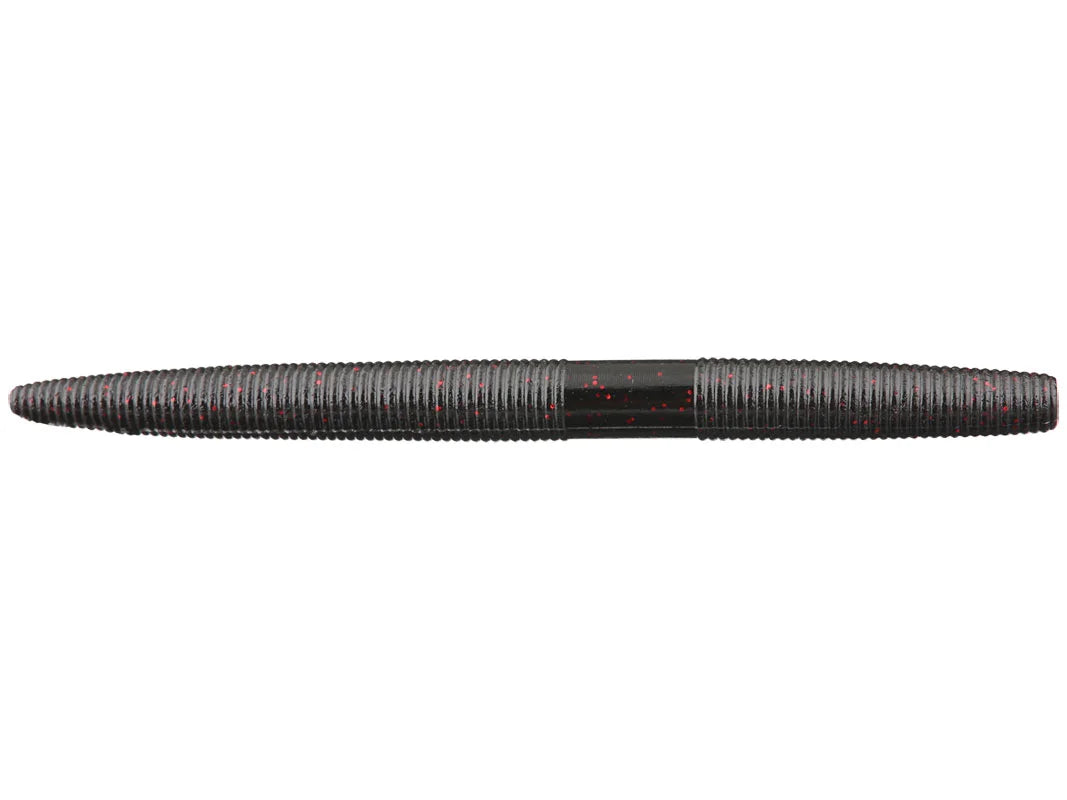 Yamamoto Senko 5" Black with small Red Flake