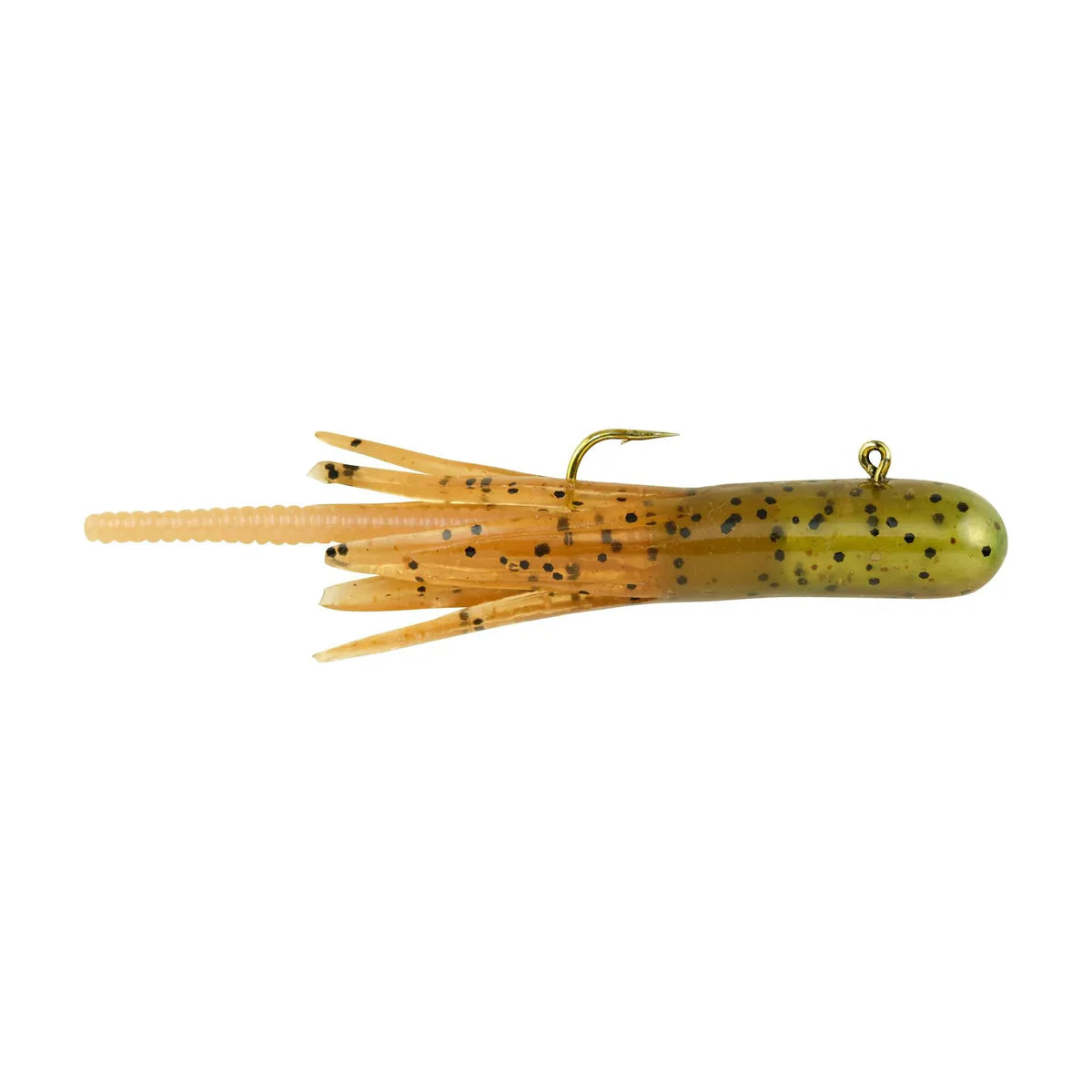 Berkley PowerBait Pre-Rigged Atomic Tubes Fishing Soft Bait- Caramel Apple- 3ct- 1/32oz