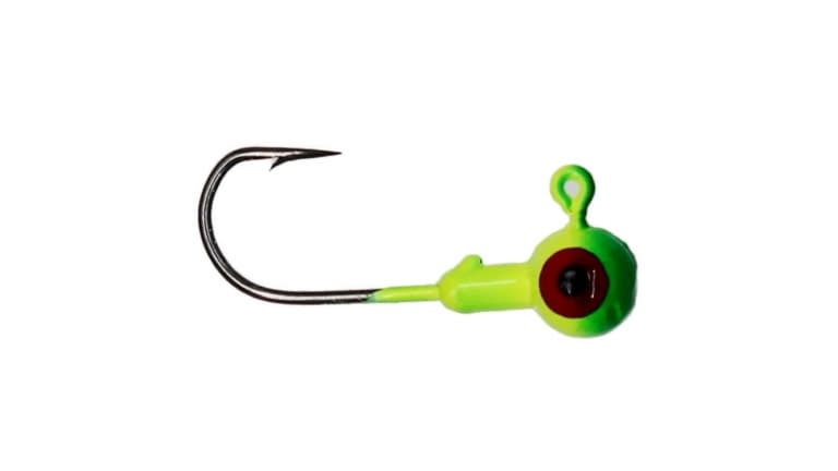 Anglers King Round Jigheads 1/16oz Chart Green