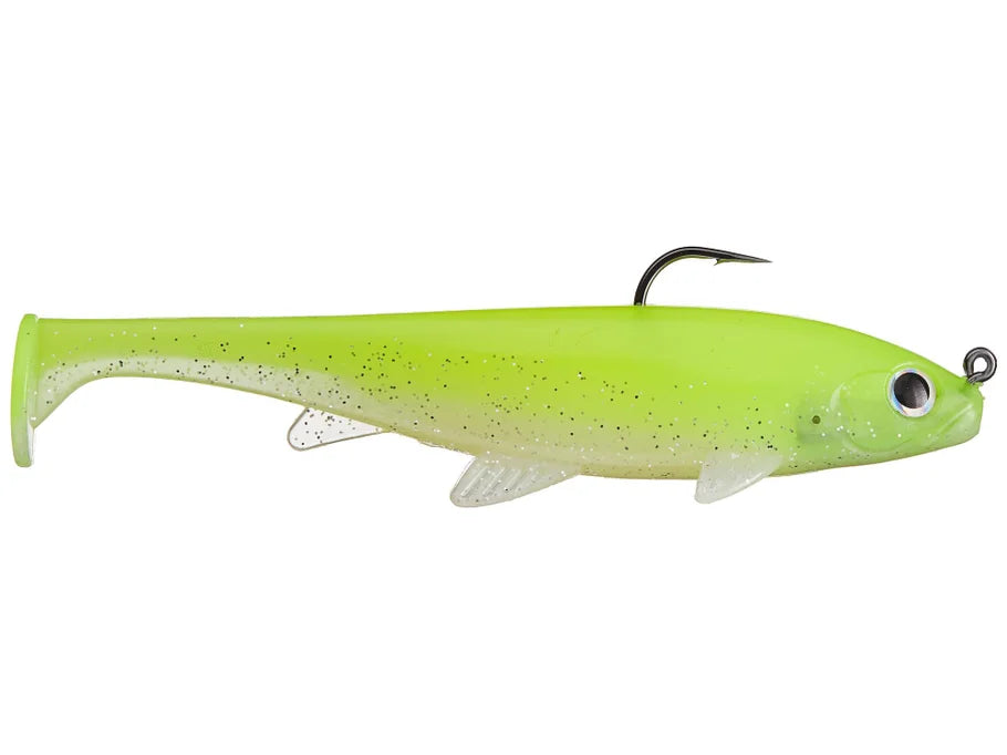 G-Ratt Baits Executioner Top Hook Swimbaits 2pk Chartreuse Shad