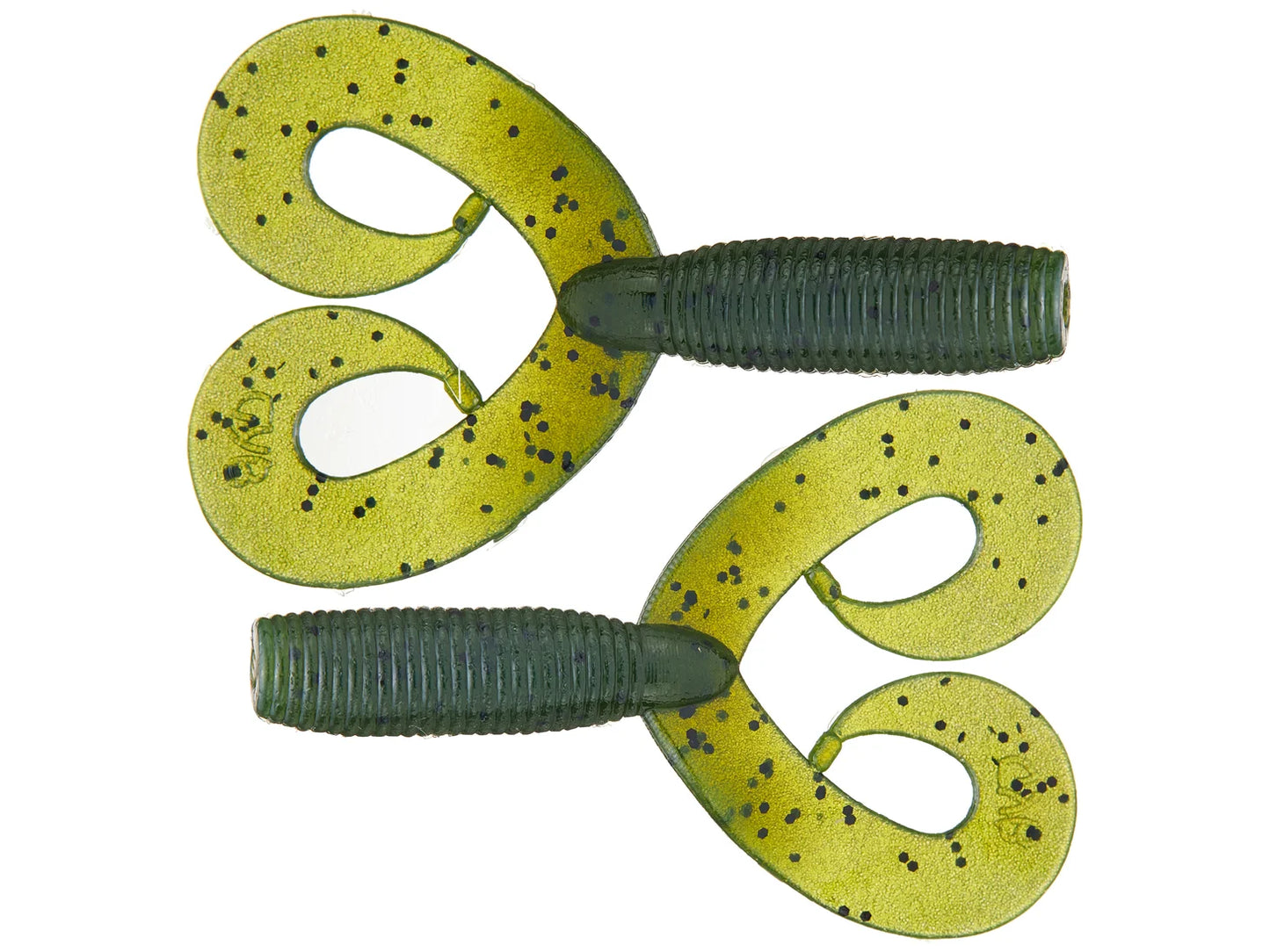 Yamamoto Double Tail Grubs 20pk 5" Watermelon Blk