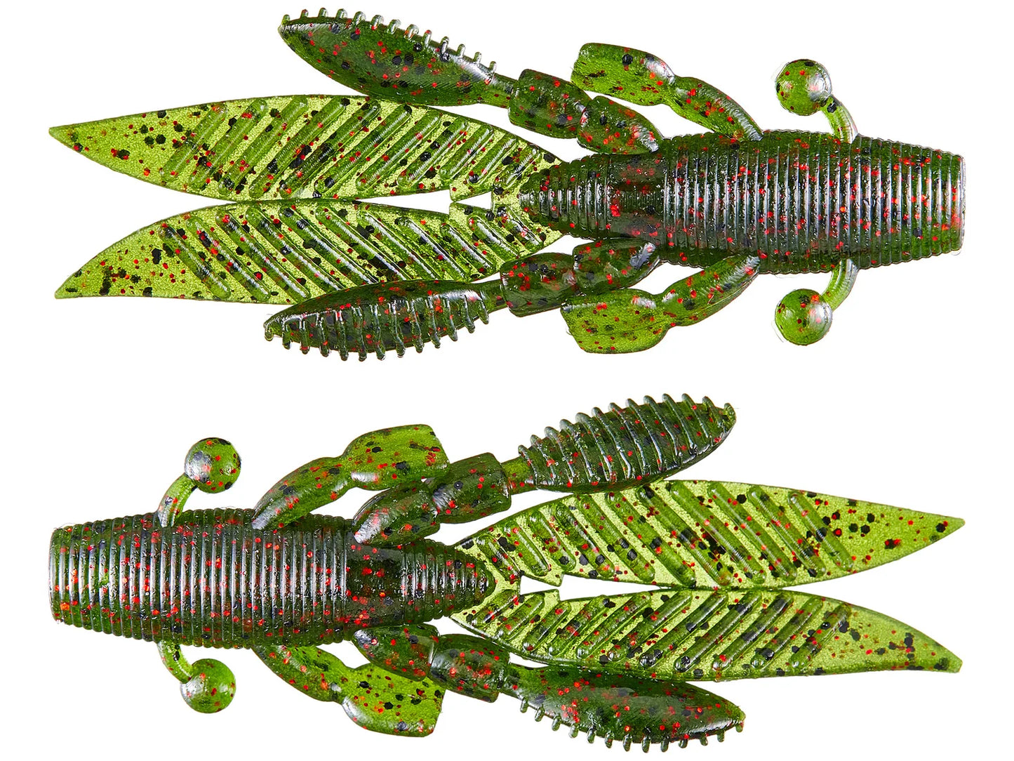 Yamamoto 3.75" Flappin' Hog II 7pk Watermelon Black Red