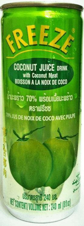 Freeze Coconut Juice Drink 8 Fl Oz
