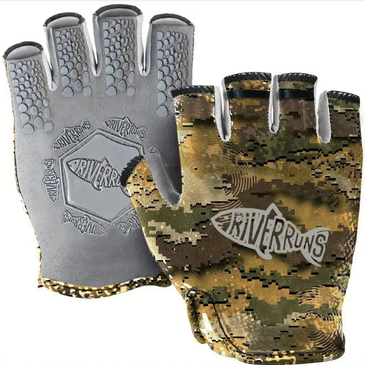 Breathable Fingerless Fishing Gloves