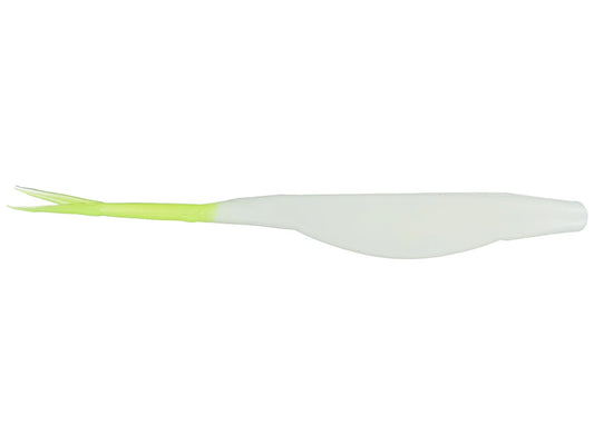 Zoom Salty Super Fluke Glow Chartreuse Tail