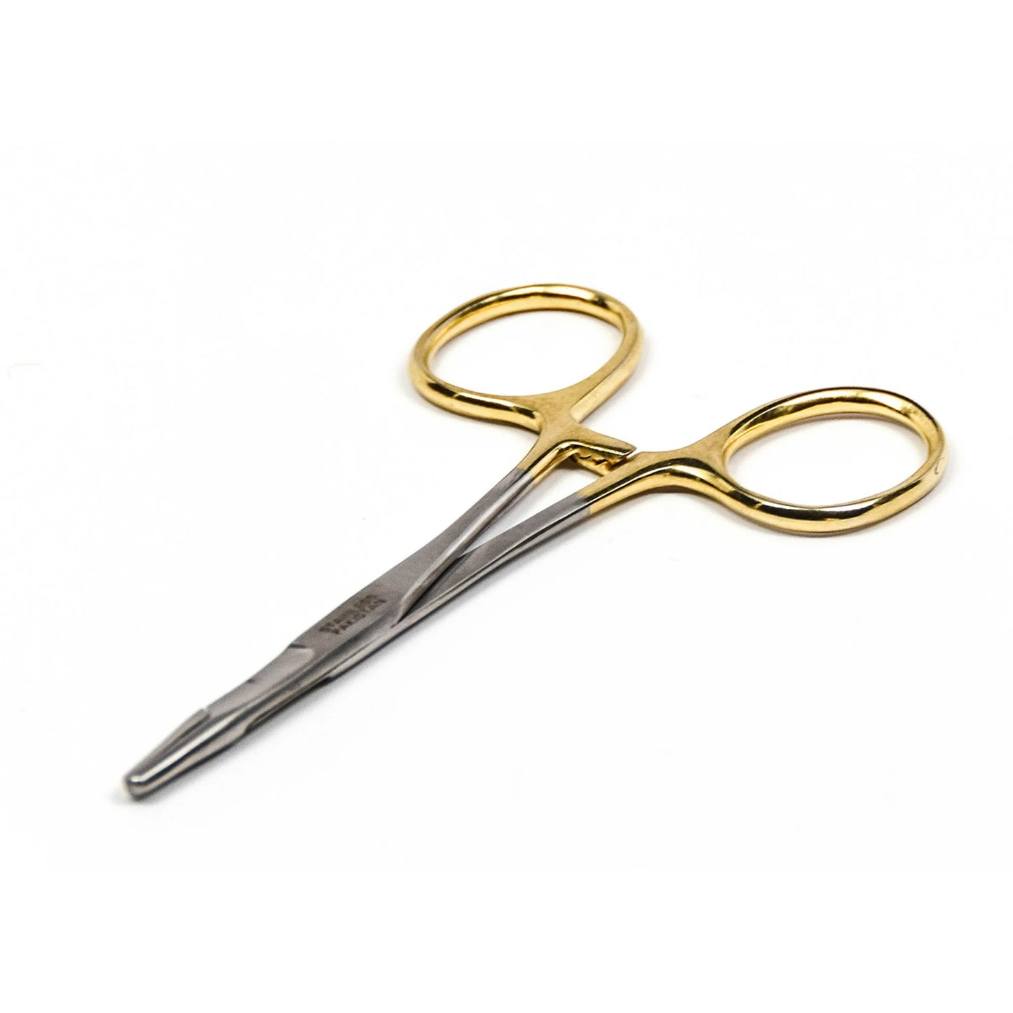 Cortland Fairplay 5.5 inch 1lb Stainless Steel Fly Fishing Tool, Gold Finger Forceps