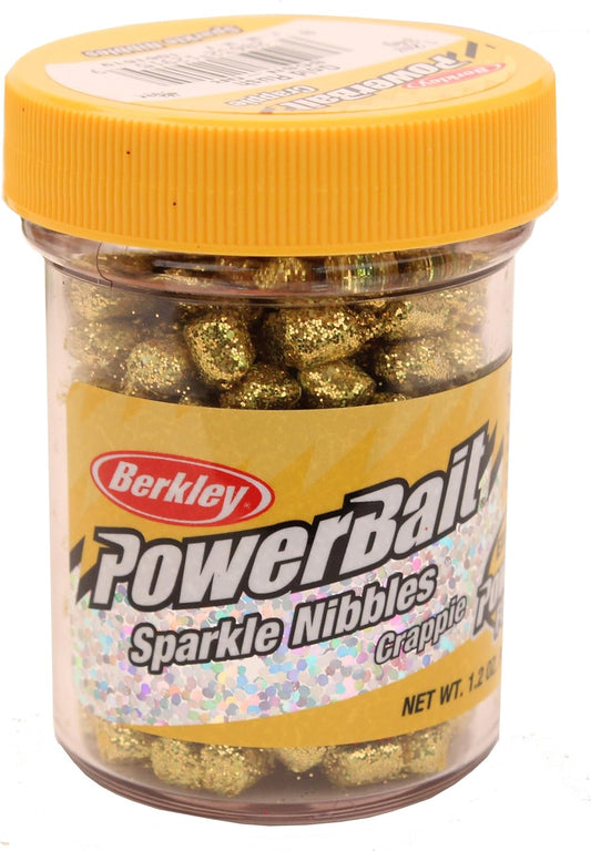 Berkley PowerBait Original Crappie Nibbles Gold Rush