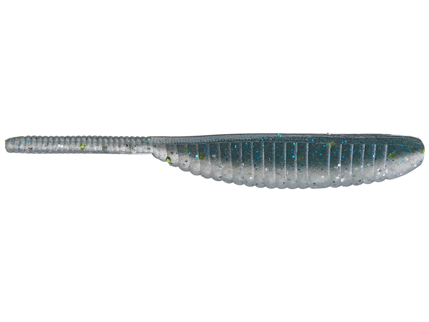 Yamamoto 3" Shad Shape Worm Green Gizzard