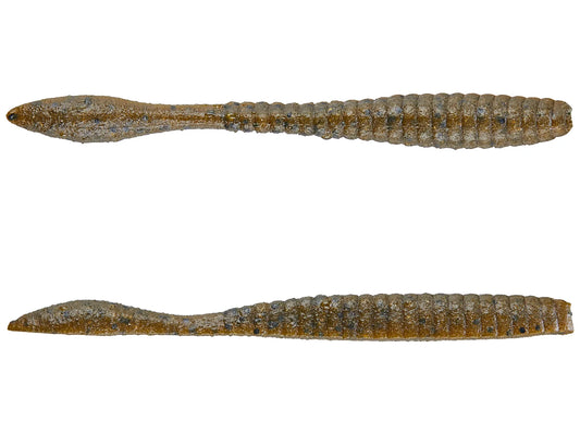 Berkley Powerbait Maxscent Flat Worm 4.25 Inch Green Pumpkin