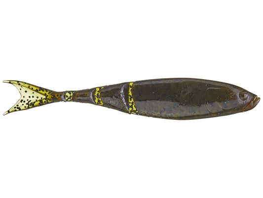 Z-Man Razor Shadz Swimbait 4pk Green Pumpkin