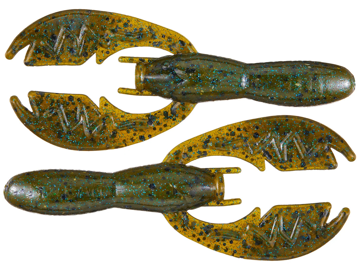 Netbait Baby Paca Craw 3.75" Green Pumpkin Blue