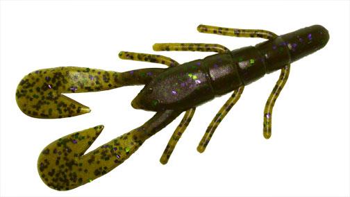 Zoom Ultra Vibe Speed Craw 3.5" 12pk Green Pumpkin Candy