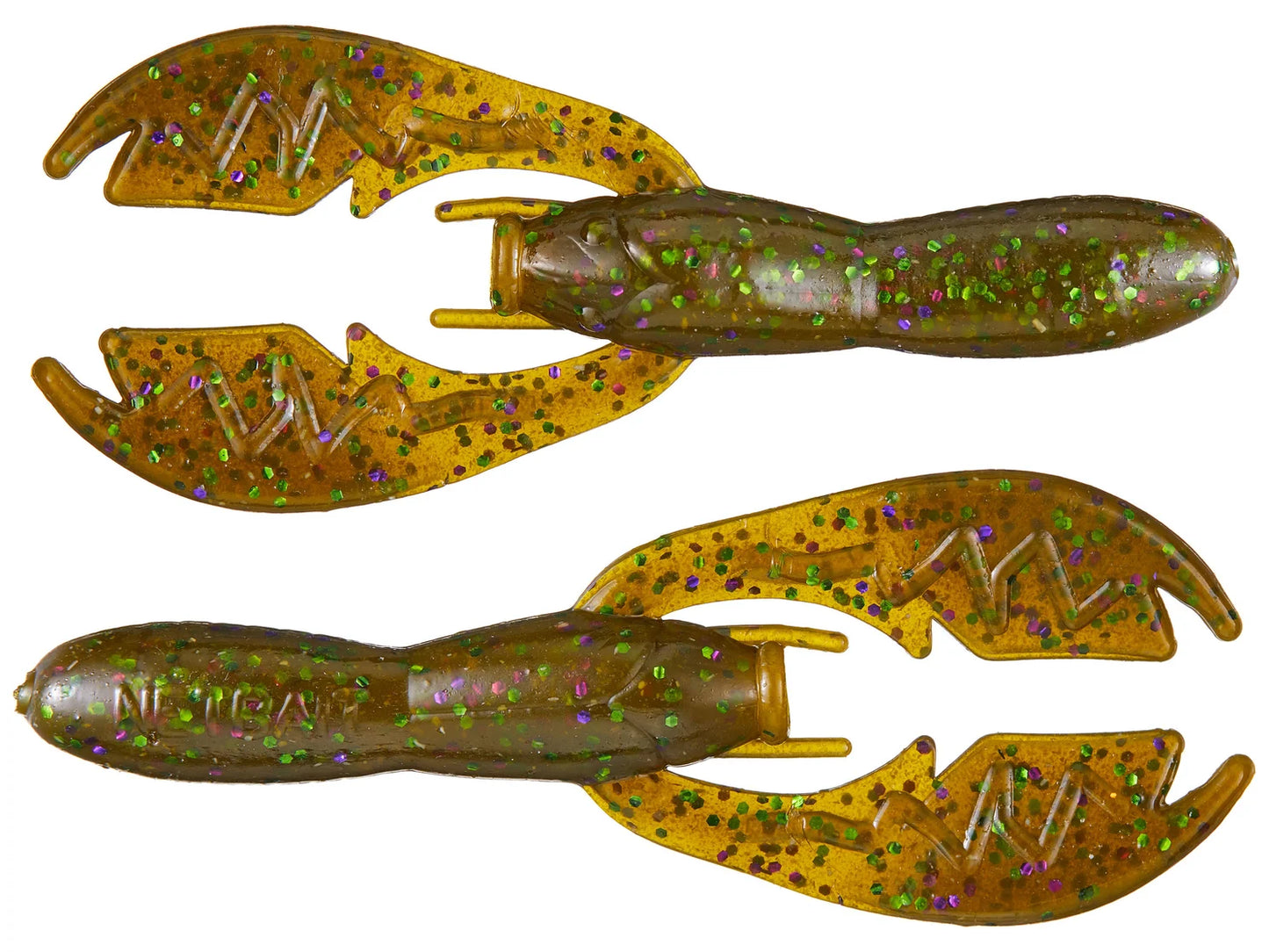 Netbait Baby Paca Craw 3.75" Green Pumpkin Candy