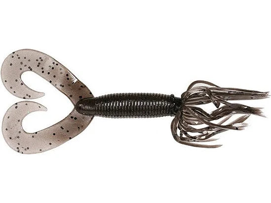 Yamamoto Double Tail Hula Grubs 4" Cinnamon Blk