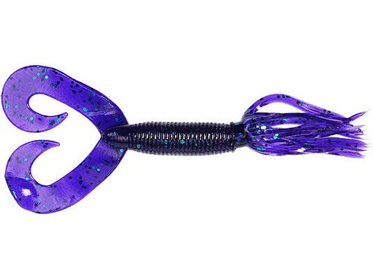Yamamoto Double Tail Hula Grubs 5" June Bug