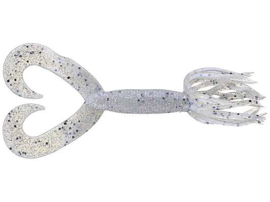 Yamamoto Double Tail Hula Grubs 5" Blue Pearl Blk hologram
