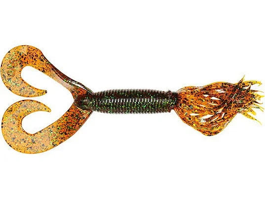 Yamamoto Double Tail Hula Grubs 5" Root beer