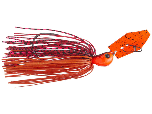 Z-Man Evergreen Chatterbait Jack Hammer Fire Craw Orange Blade 1/2oz