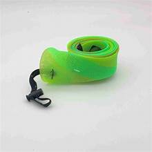 Braided Mesh Fishing Rod Sock - Green/Orange