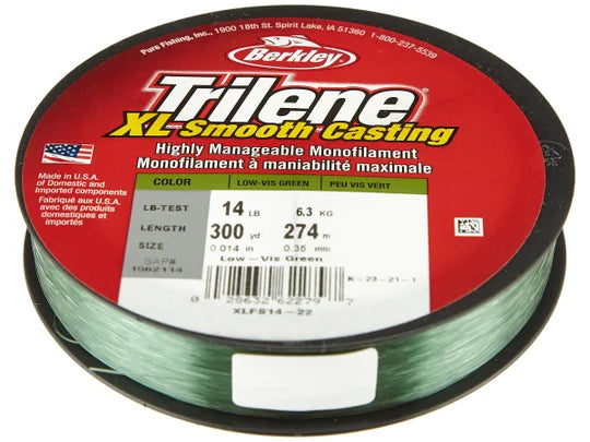 Berkley Trilene XL Monofilament Line Low Vis Green 6lb
