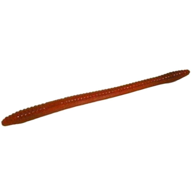 Zoom Trick Worm 6.5" Motoroil Red