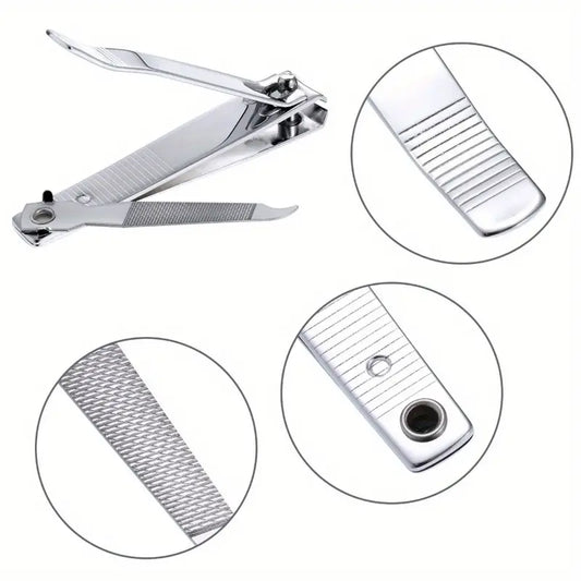 Big Stainless Steel Nail Clipper Set with File