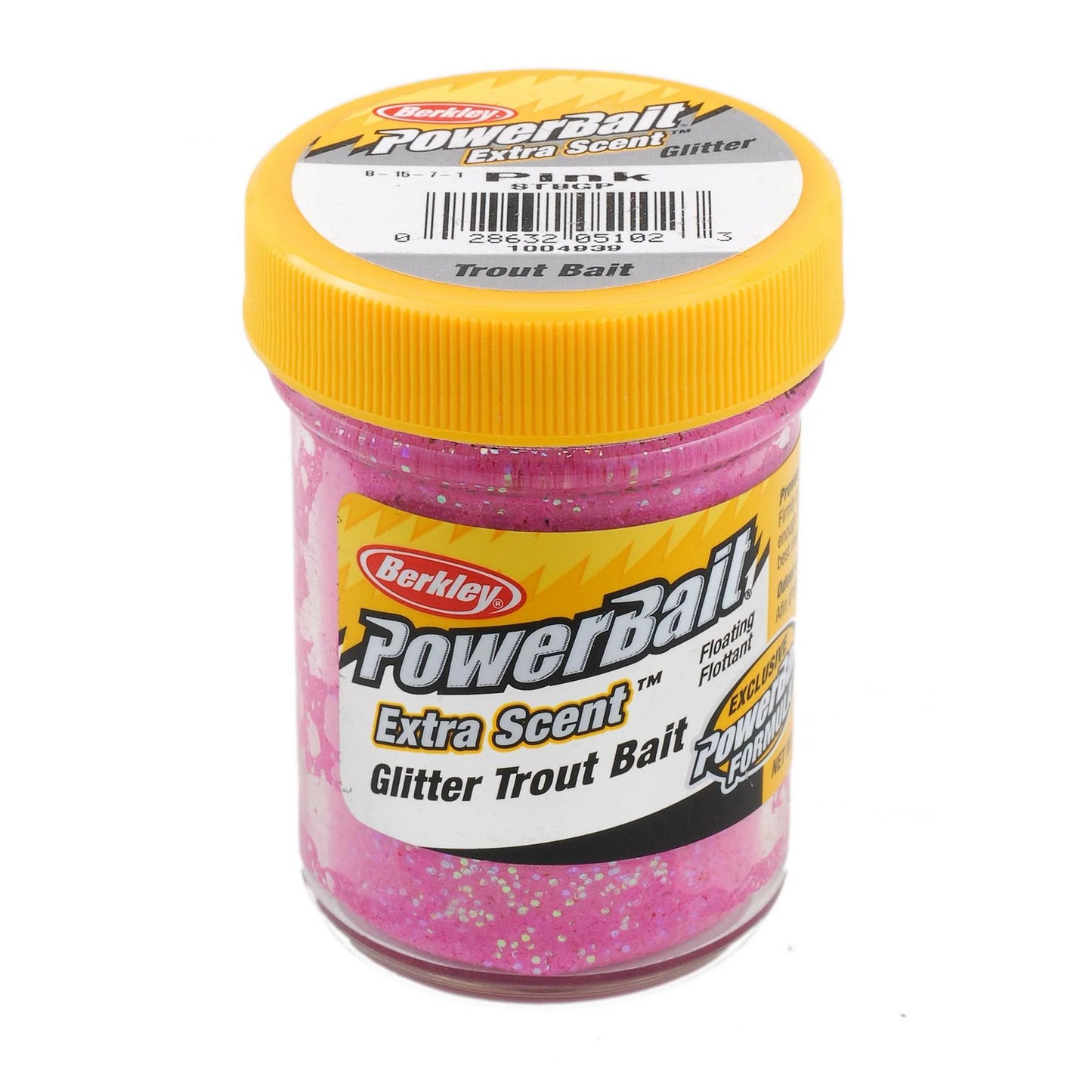 Berkley Powerbait Natural Glitter Trout Bait Garlic Glitter Flamingo