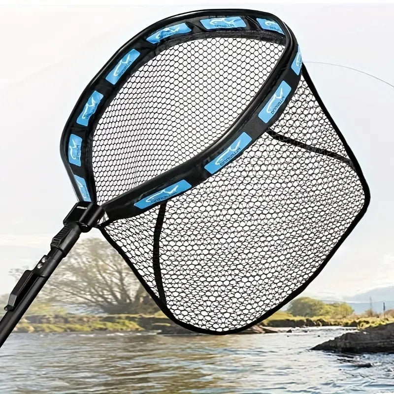 Rubber Coated PLUSINNO Floating Fishing Net 59 inch