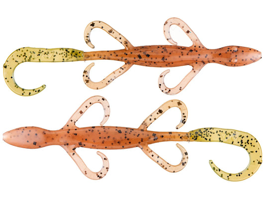 Zoom Lizard 6" Pumpkin Chartreuse