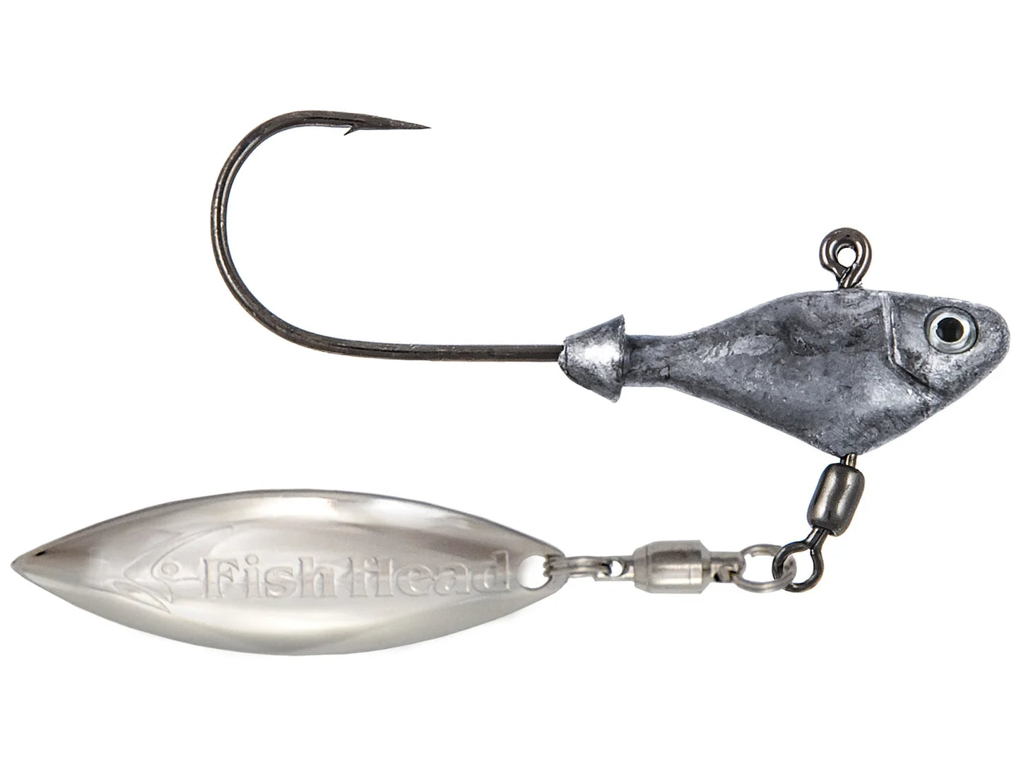 Fish Head Spin Underspin 1/4 oz Raw Shad