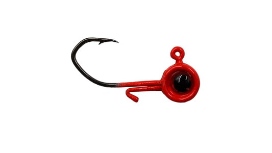 Anglers King Pill Shape Jigheads 1/32oz Red