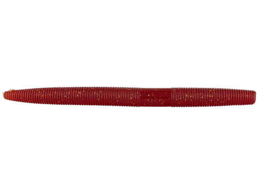 Yamamoto Senko 5" Rootbeer with Red and Gold Flake