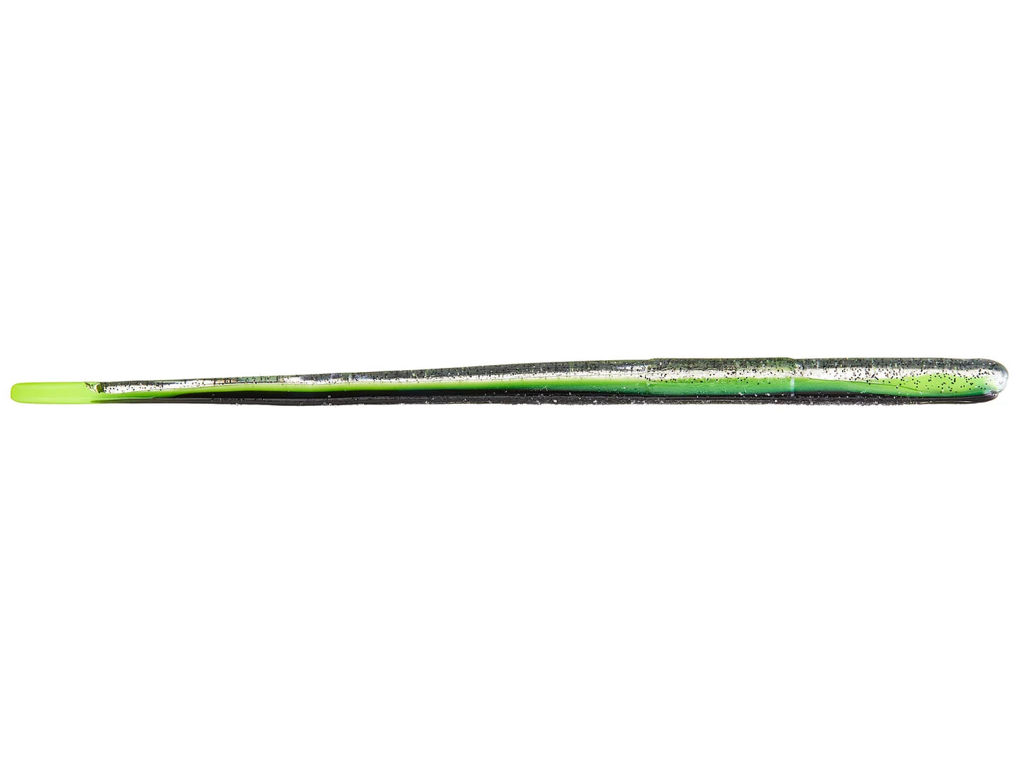 Roboworm Straight Tail Worms 4.5" Salt and Pepper Chartreuse