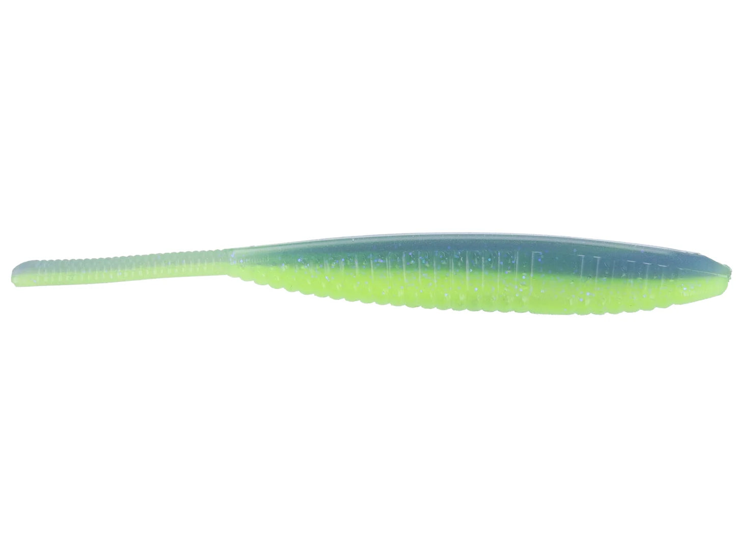 Yamamoto 5" Shad Shape Floater Chartreuse Blue