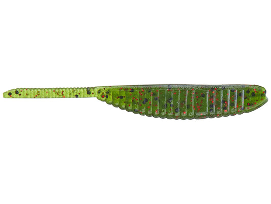Yamamoto 3.75" Shad Shape Worm Watermelon Blk/Red