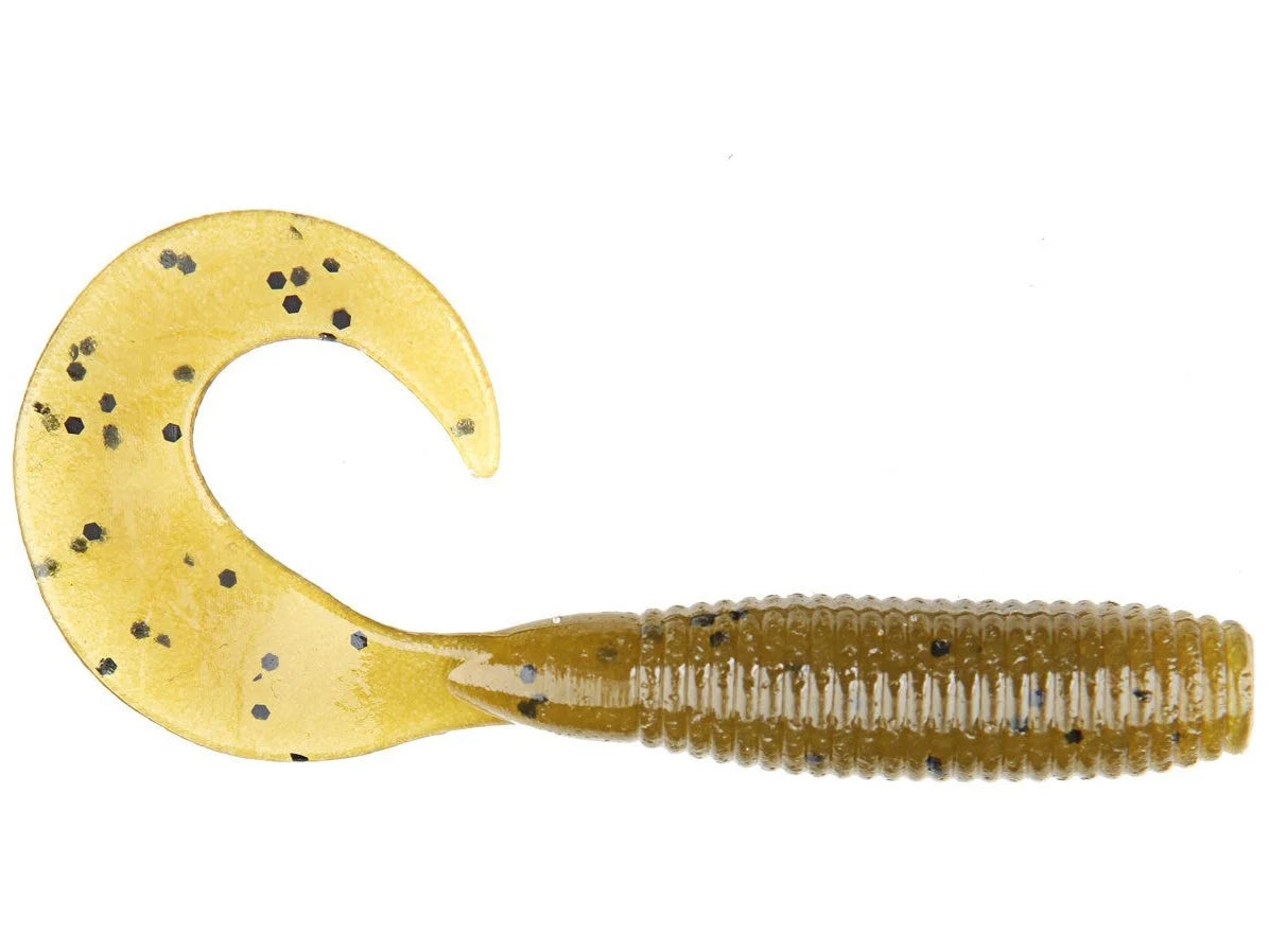 Yamamoto Single Tail Grubs 4" Green Pumpkin Blk