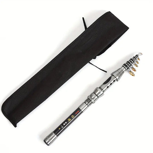 Ultra-Compact Carbon Fiber Telescopic Fishing Rod