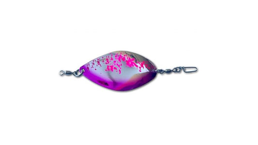 Crystal Basin Tackle Wild Thing Mini Dodger UV Pink Splatter