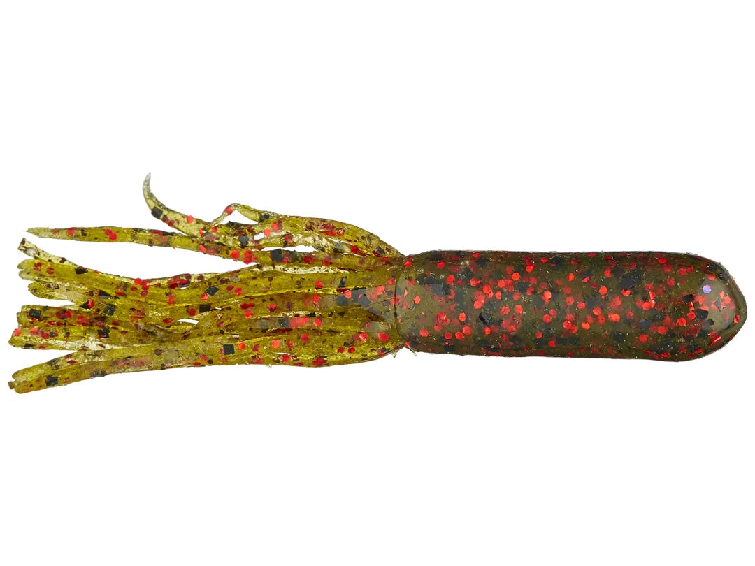 Strike King Coffee Tube 3.5" Pro-Model 8pk Watermelon Red Flake