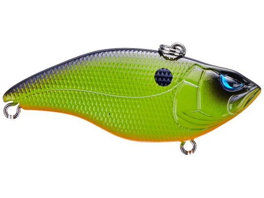 SPRO Essential Series Aruku Shad Jr. Lipless Crankbait 65 3/8oz Western Chartreuse Black Back